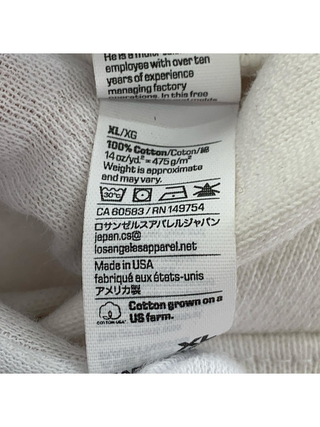 LOS ANGELES APPAREL パーカー (XL) ホワイト