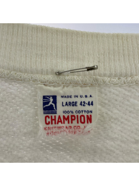 Champion スウェット・トレーナー 60s ランタグ フロッキープリントスウェット