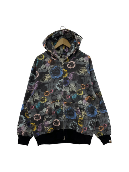 A BATHING APE フローラルカモシャークフルジップパーカー S