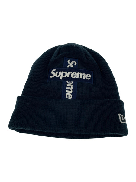 Supreme×NEW ERA 20AW Era Cross Box Logo Beanie 紺