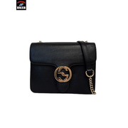 GUCCI/インターロッキングG/レザー/ショルダーバック