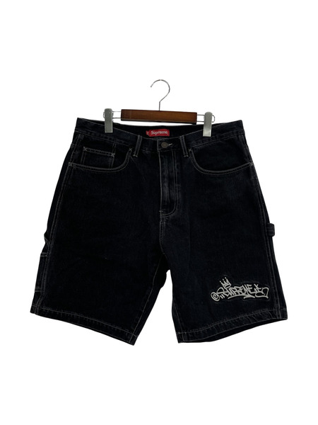 Supreme 21ss Handstyle Denim Painter Short 黒