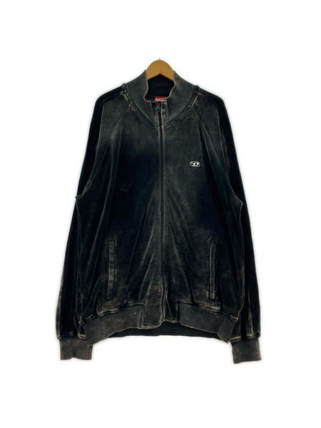 DIESEL ジャケット ベロアトラックジャケット ブラック XXL