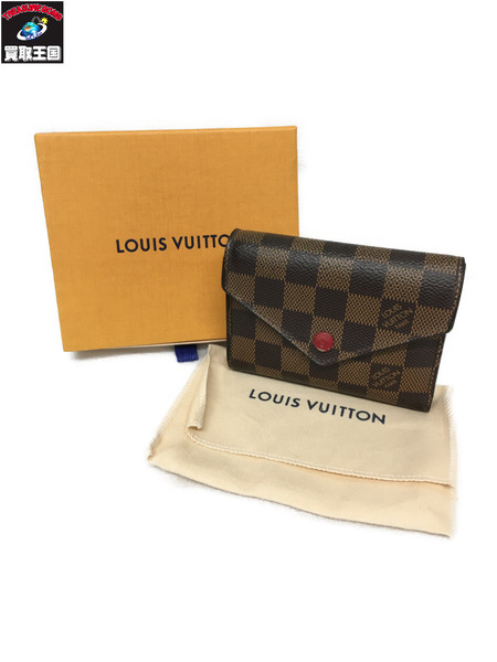 LV/ポルトフォイユ・ヴィクトリーヌ(ルージュ)/ダミエ[値下]｜商品番号