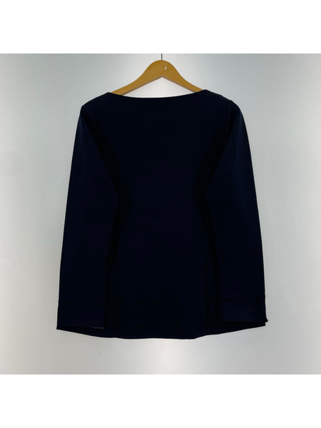 BLUE LABEL CRESTBRIDGE 長袖Tシャツ・カットソー ボートネック 肩ボタン(38)[値下]