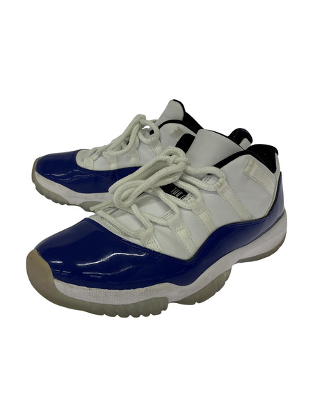 NIKE WMNS AIR JORDAN 11 RETRO LOWスニーカー 白青 26cm