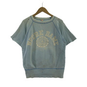 Champion 半袖Tシャツ・カットソー 60s ランタグ  カットオフスウェット 水色