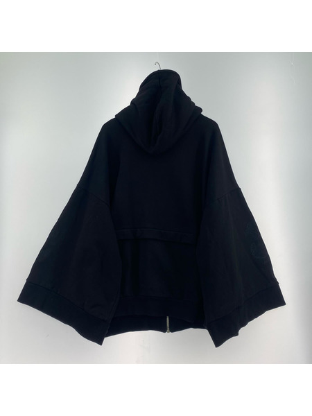 パーカー(ジップアップ) ililil 蛇昇華界 着物パーカー ブラック