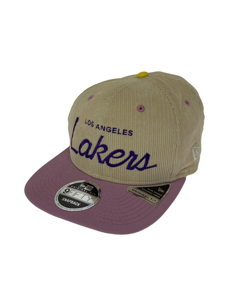 NEW ERA×NBA レイカーズ コーデュロイ キャップ