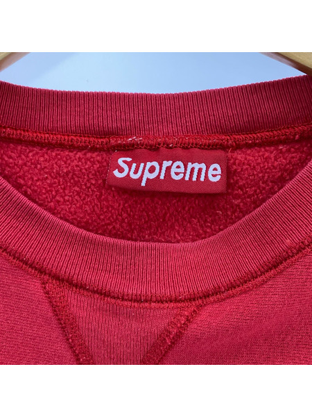 Supreme スウェット・トレーナー 90s USA製 ボックスロゴスウェット 赤 (L)[値下]