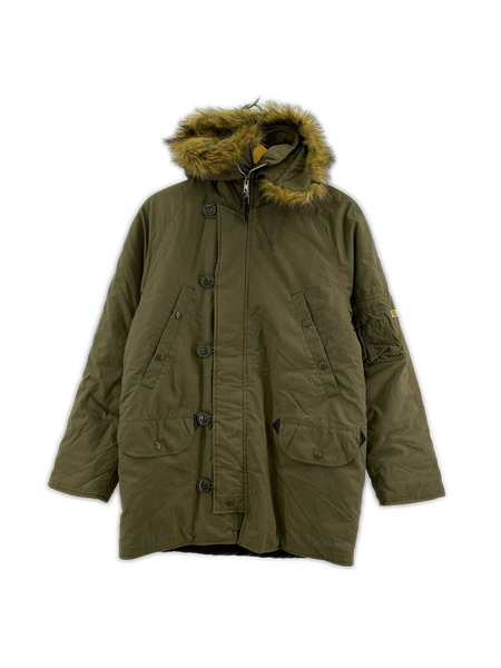 ALPHA ファージャケット (M) カーキ