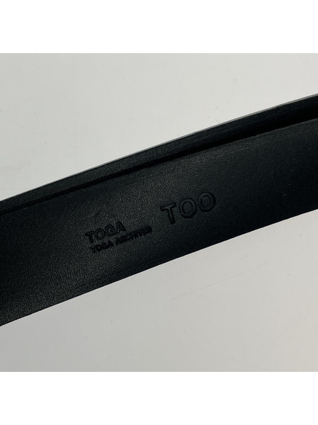 TOGA ソノ他 LEATHER BELT BLK