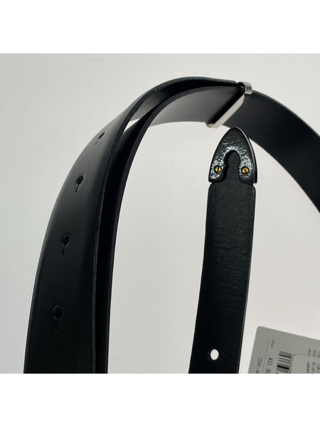 TOGA ソノ他 LEATHER BELT BLK