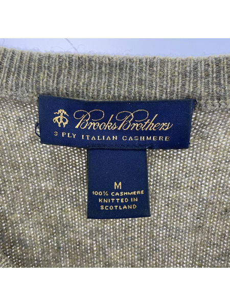 Brooks Brothers ニット・セーター cashmere sweater M カーキ