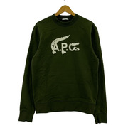 A.P.C. スウェット・トレーナー ×LACOSTE カーキ S