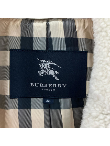 L バーバリー ボアコート[値下]