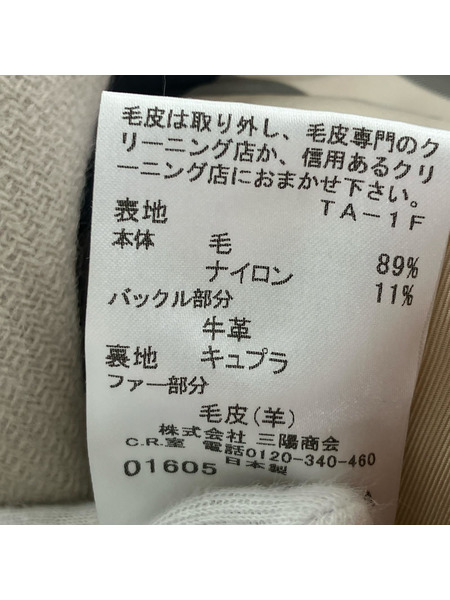 L バーバリー ボアコート[値下]