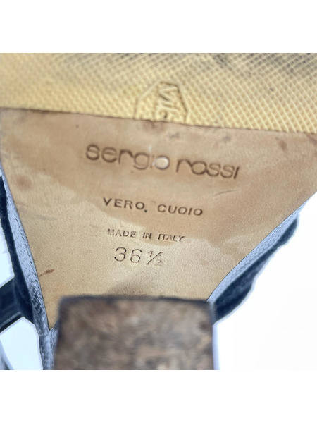 Sergio rossi パンプス・ヒール 黒 スエード (36 1/2)