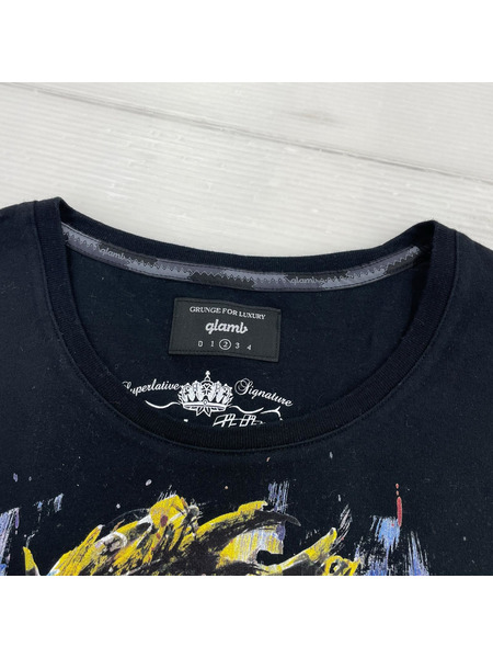 glamb 半袖Tシャツ・カットソー ジョジョノ奇妙ナ冒険 DIO BLK 2