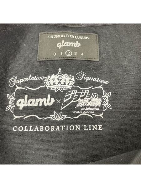 glamb 半袖Tシャツ・カットソー ジョジョノ奇妙ナ冒険 DIO BLK 2