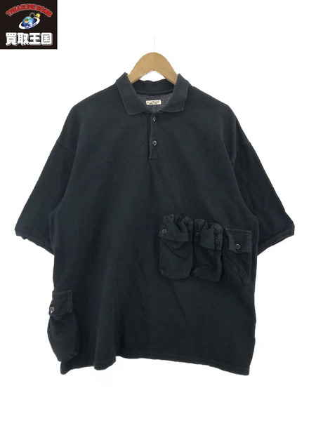 KAPITAL ドライ鹿の子アルパインポロシャツ (2) ブラック ｜商品番号 