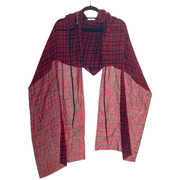 MASU PLAID HOOD SCARF