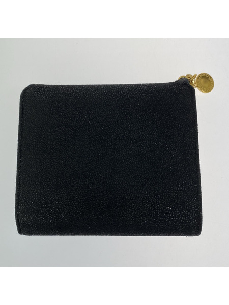 STELLA McCARTNEY コンパクトウォレット 3ツ折リ財布　スウェード　BLK