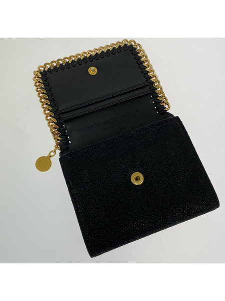 STELLA McCARTNEY コンパクトウォレット 3ツ折リ財布　スウェード　BLK
