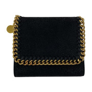STELLA McCARTNEY コンパクトウォレット 3ツ折リ財布　スウェード　BLK