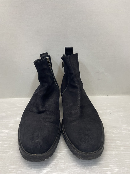 Dior HOMME サイドジップ オイルドスエードブーツ 44 ブラック
