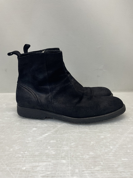 Dior HOMME サイドジップ オイルドスエードブーツ 44 ブラック