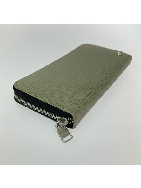 DIESEL 長財布 カウレザー ラウンドファスナー長財布