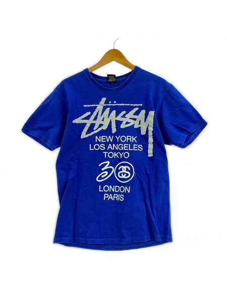 STUSSY 半袖Tシャツ・カットソー ワールドツアー BLU