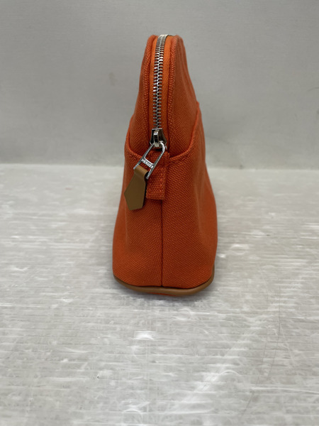 HERMES キャンバス ボリードポーチ オレンジ