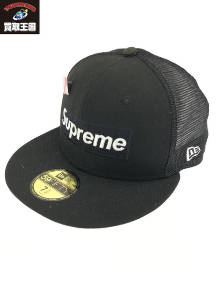 Supreme NEW ERA メッシュキャップ 7 1 2 ブラック｜商品番号