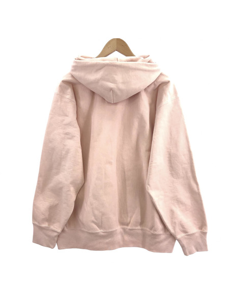 AURALEE　SUPER MILLED SWEAT P/O PARKA　ピンク　3