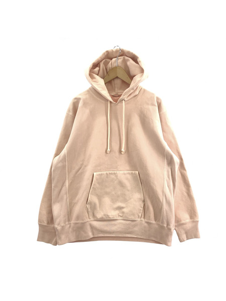 AURALEE　SUPER MILLED SWEAT P/O PARKA　ピンク　3