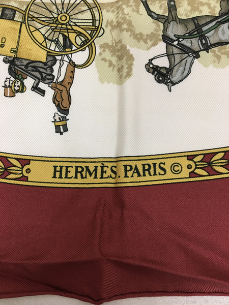 HERMES カレ90ロンシャンへの散歩