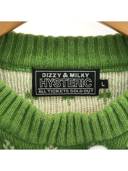 HYSTERIC GLAMOUR ニット・セーター SKULL NORDICジャガード ニット