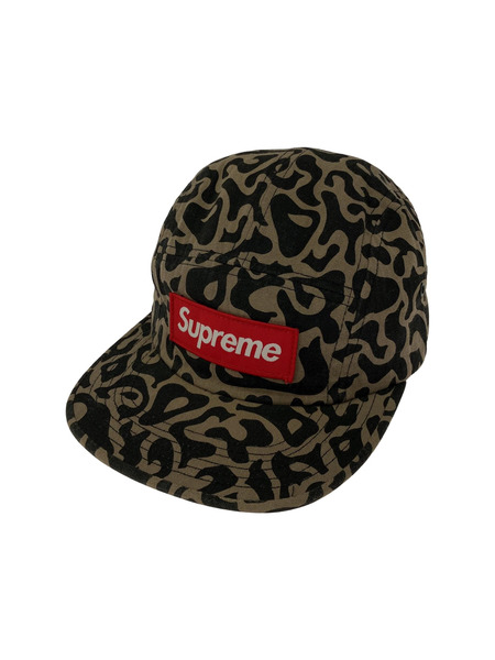 Supreme ジェットキャップ レオパード柄 グレー黒