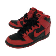 NIKE DUNK HIGH (25.0cm) ブラック/レッド