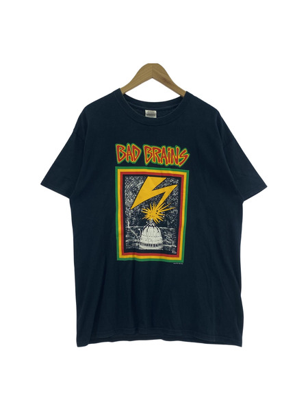 00s BAD BRAINS Banned In D.C. バンドTee L 紺[値下]