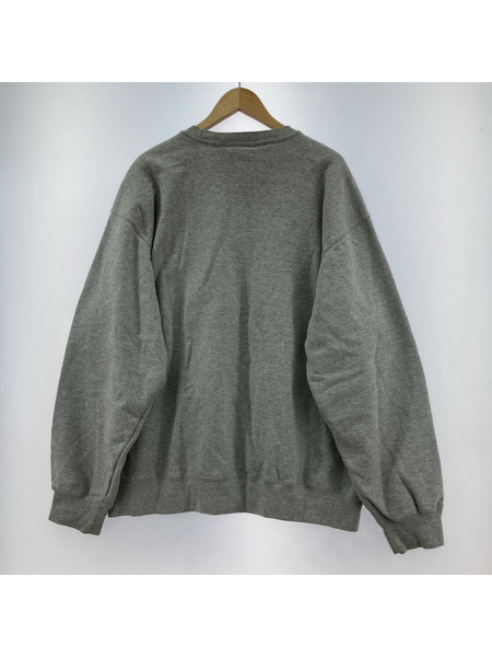 Supreme スウェット・トレーナー 21SS Stacked Logo Crewneck GRY XL