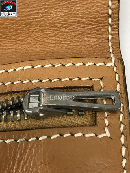HERMES 長財布 ベアンスフレ 茶  I刻　4N