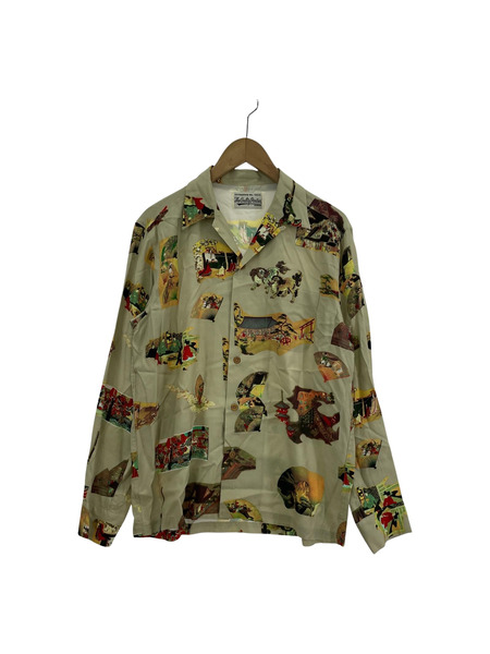 WACKO MARIA 17AW 平安絵巻 オープンカラーシャツ(M)