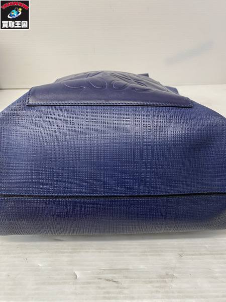 トートバッグ アナグラム レザートートバッグ 青