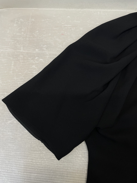 BALENCIAGA 16SS ギャザーデザインワンピース 36 黒