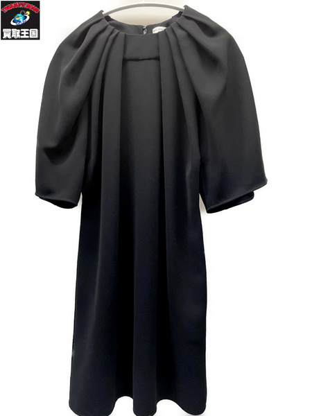 BALENCIAGA 16SS ギャザーデザインワンピース 36 黒
