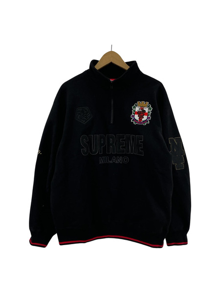 Supreme 22AW MILANO ハーフジップスウェット (M) 黒[値下]