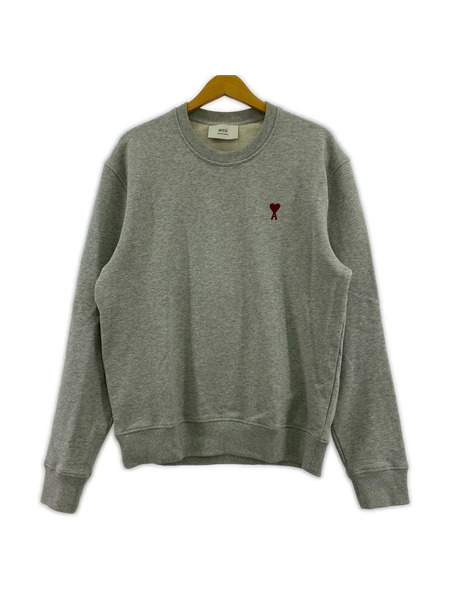 AMI paris スウェット・トレーナー BFUSW035.730 Ami de Coeur 灰 L